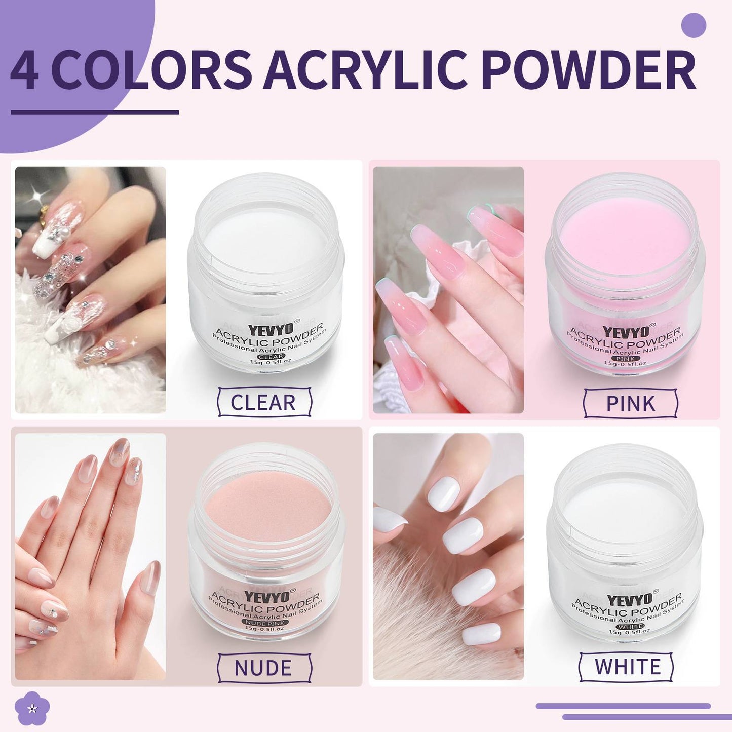 Professional Acrylic Nail Kit, Acrylic Powder And Liquid Set